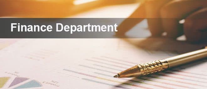 Finance Dept banner