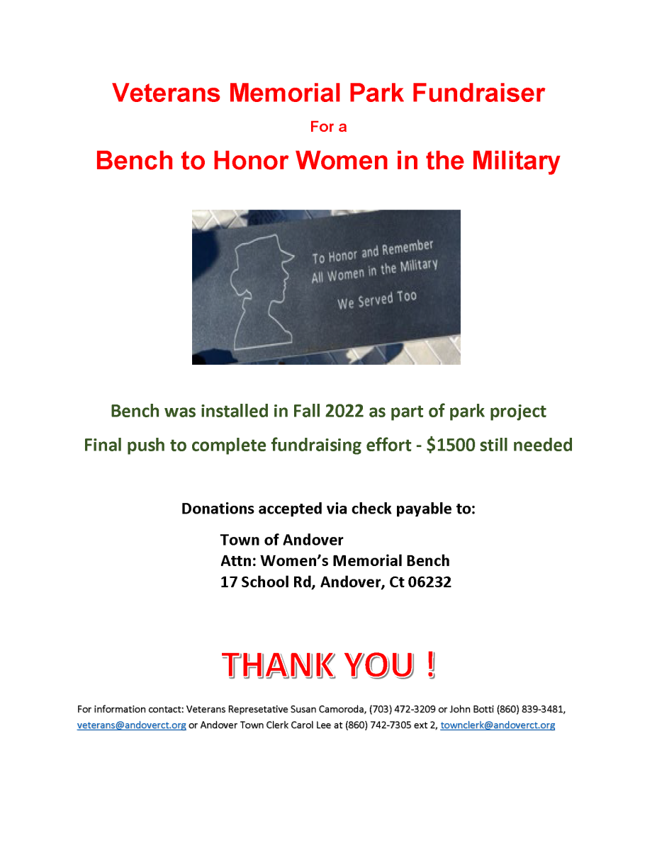 Veterans Memorial Park Fundraiser