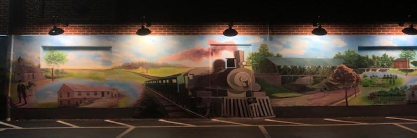 mural at night